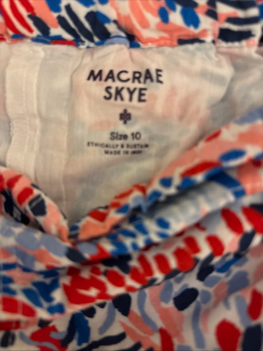 Girls Macrae Skye Ruffle Shorts - Multi Color, size 10